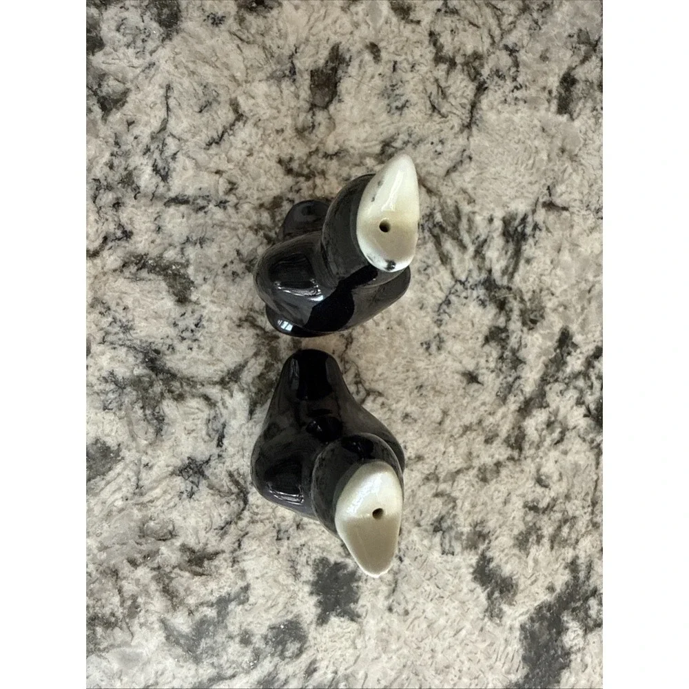 Vintage Black Bird Pie Bird Vent Funnel Ceramic Baking Decorative Pie 4